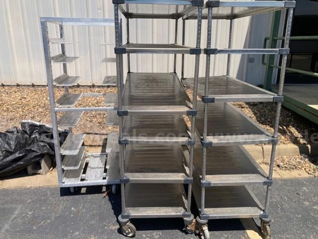 Rolling Metal Racks - Lot of 3