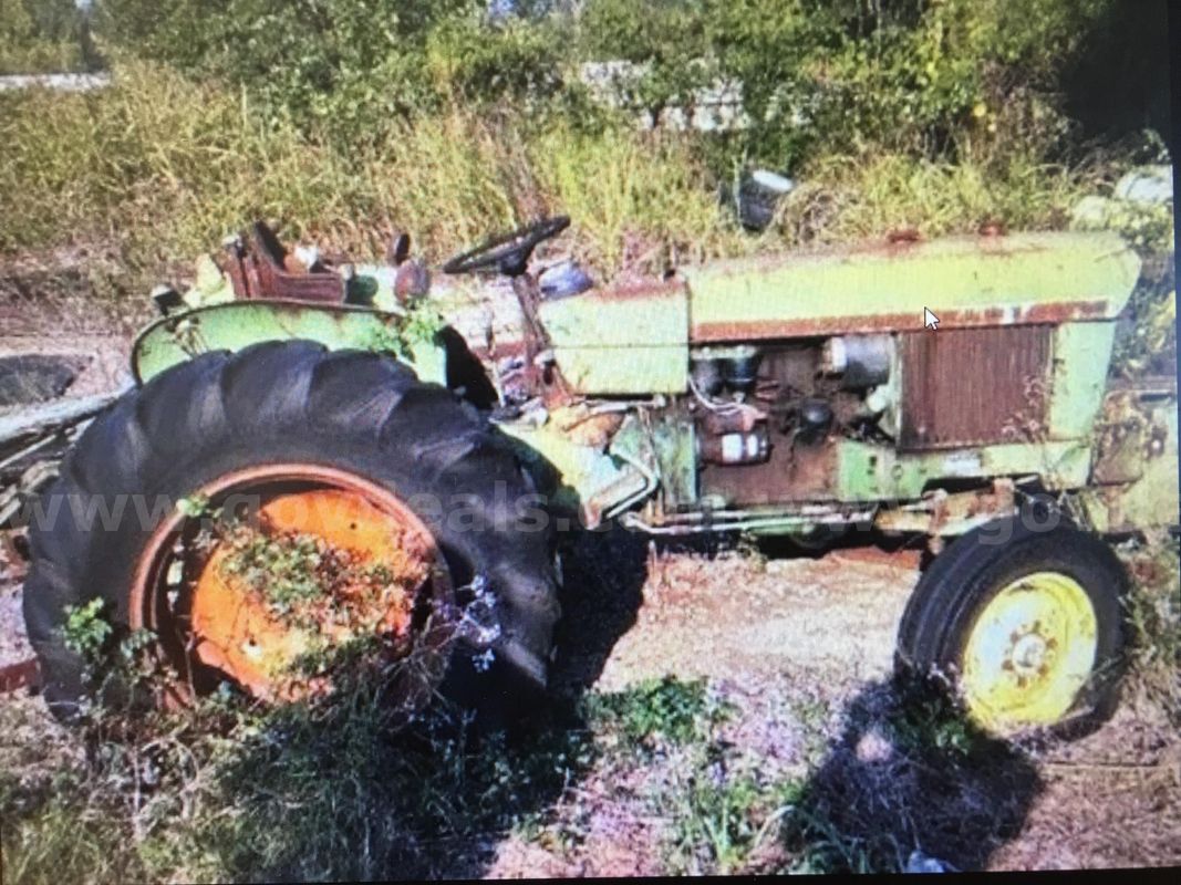 Green John Deere Tractor