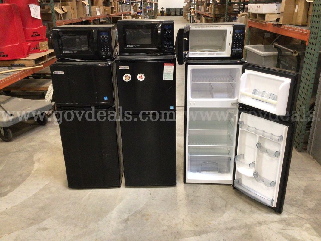 Lot of 3 Fridge/Microwave Combos