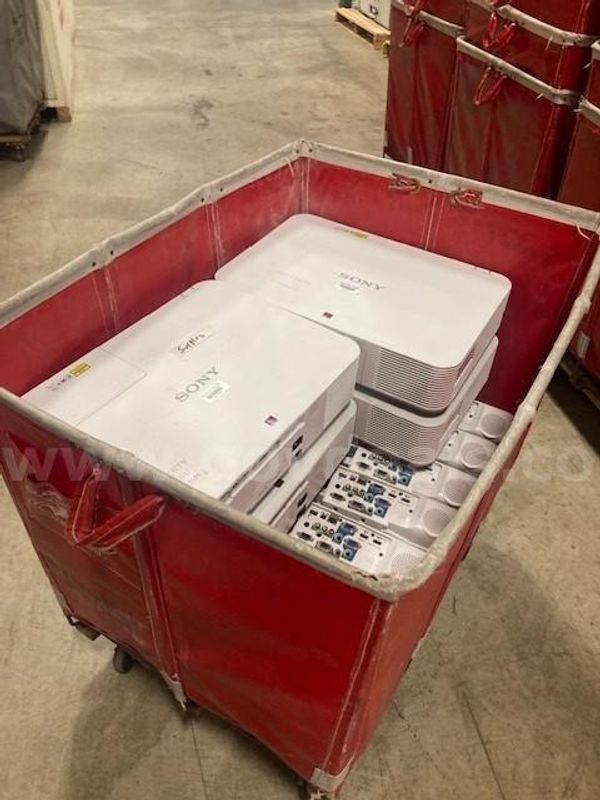 Bin of projectors
