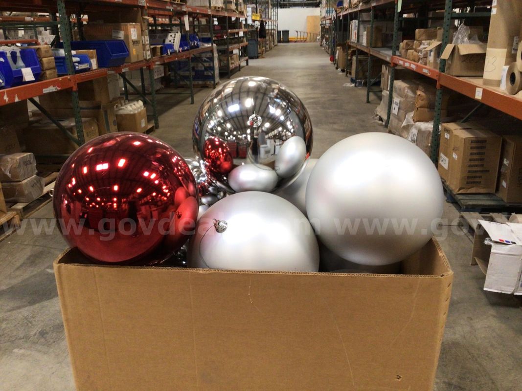 Lot of Large Christmas Ornaments