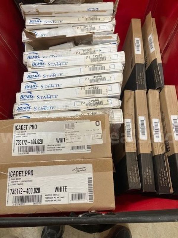 Bin of toilet seats