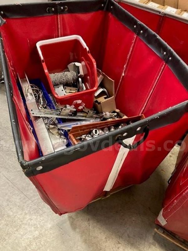 Bin of door hardware