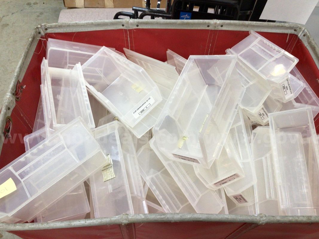 Lot of AcroBin Medical Supplies Storage Containers