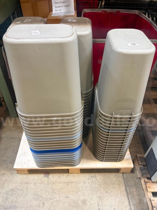 Lot of Eighty-Five (85) Trash Cans