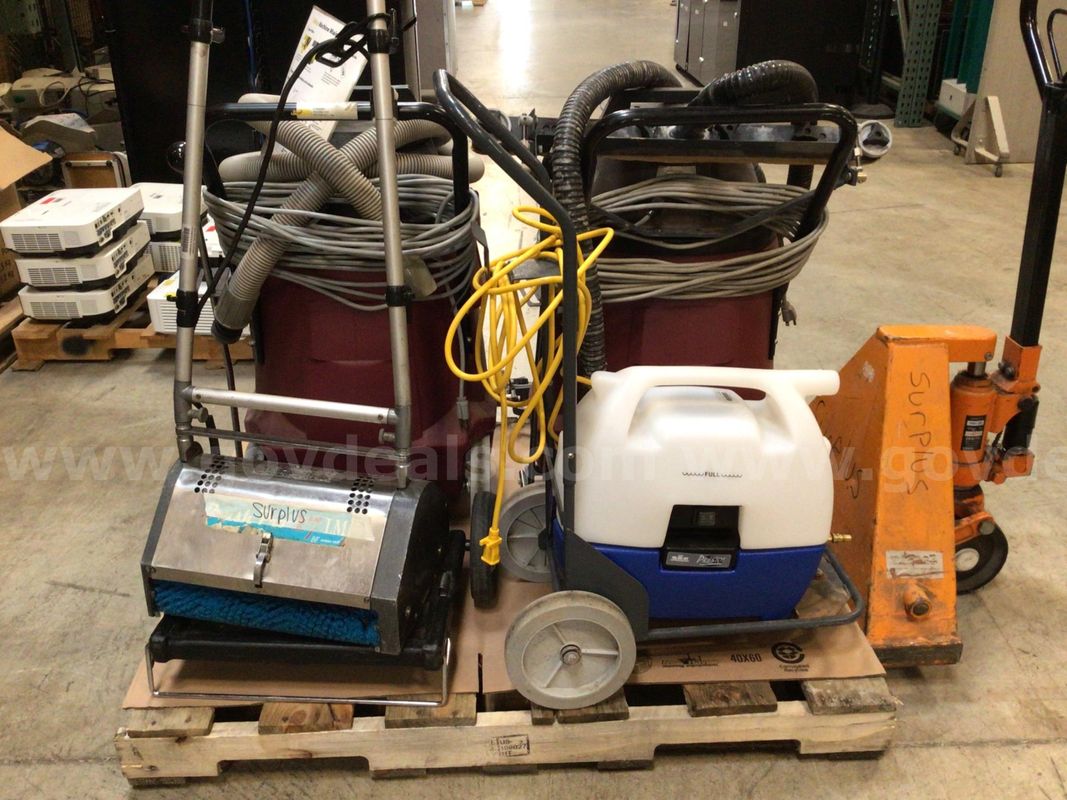 Lot of Commercial Floor Cleaning Equipment