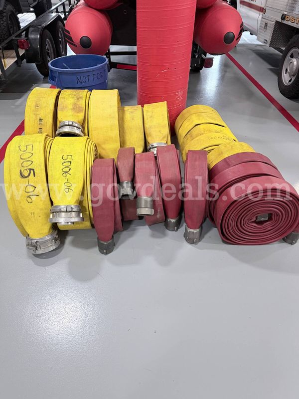 5 inch, 3 inch and 2.5 inch Fire hose