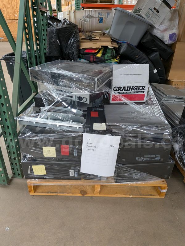 20 PALLETS OF USED COMPUTERS AND RELATED SURPLUS MARKED N