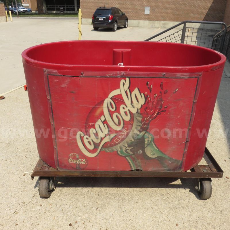 Coke Portable Insulated Ice Bin/Bev. Cooler. Vitamin Water Cooler