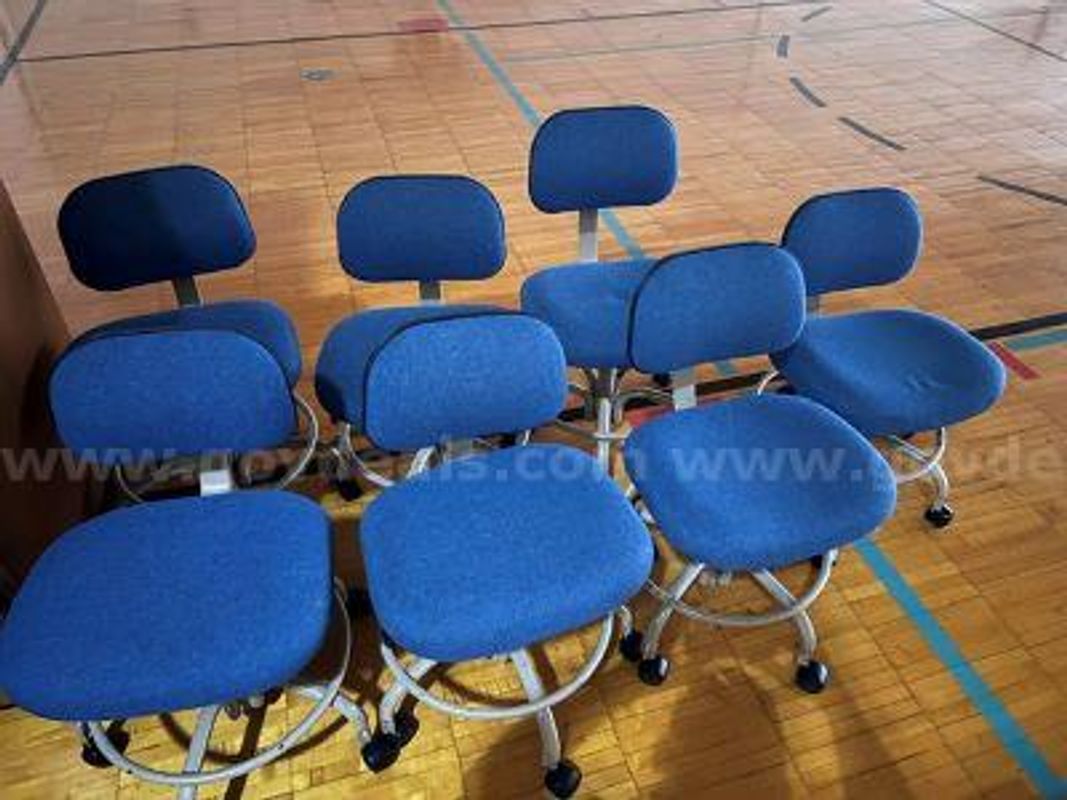 Blue Cloth Task Chairs