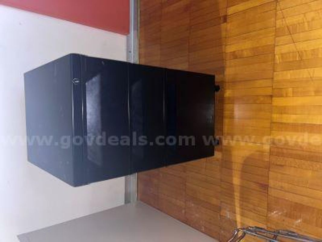 Black metal cabinet