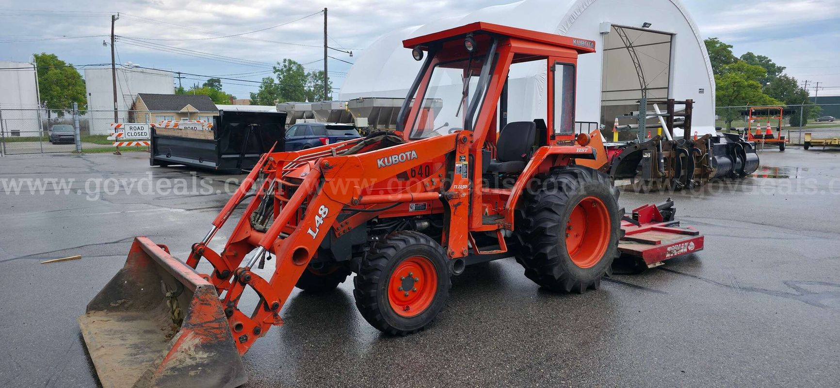 Kubota L48 Loader with Kodiak Mower