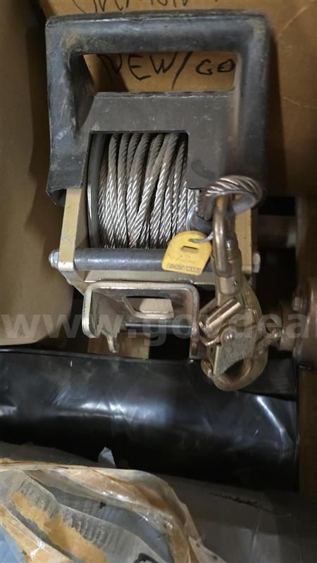 Winches, Misc. PVC Fittings and "Men Working" signs
