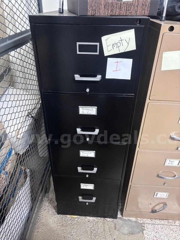 (#1) 4-Drawer Metal File Cabinet