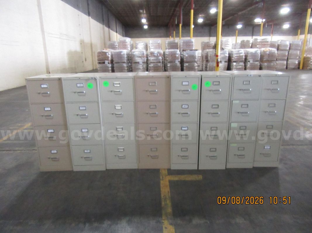 Lot of 8 File Cabinets