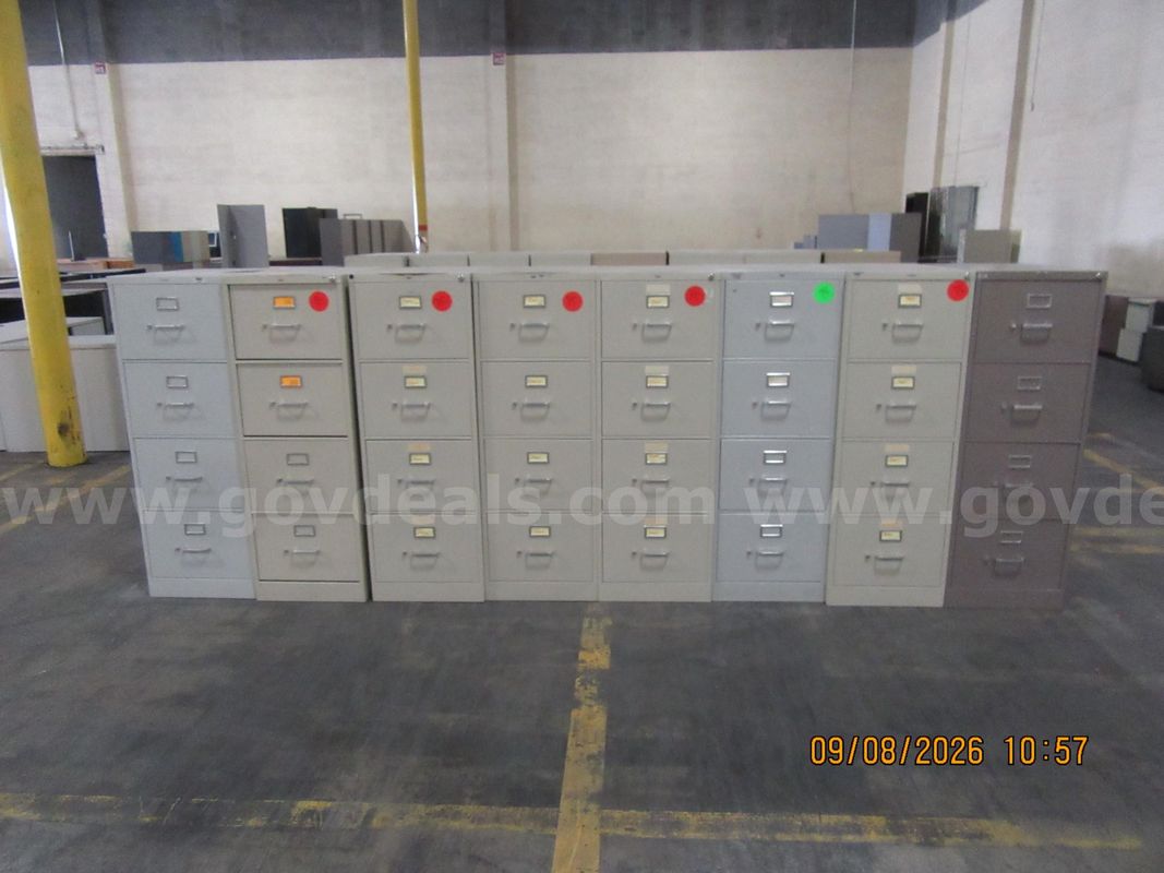 Lot of 8 File Cabinets