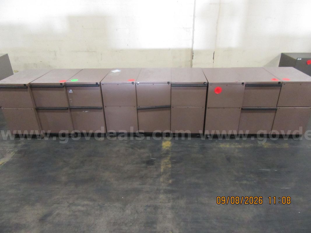 Lot of 9 File Cabinets