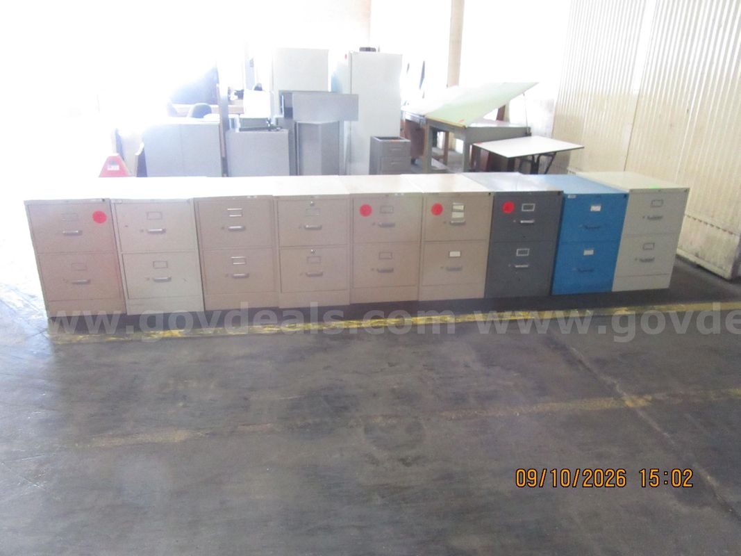 Lot of 9 File Cabinets 2 Drawer