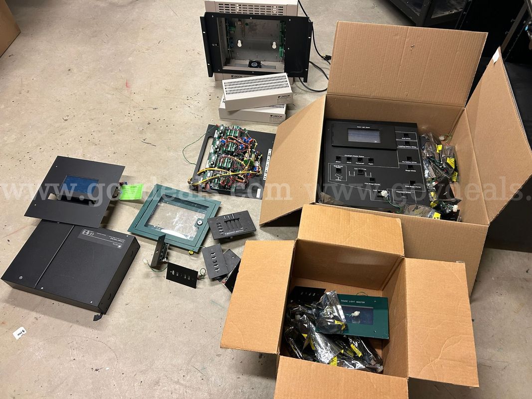 ETC Legacy Unison assorted install parts including many wall stations