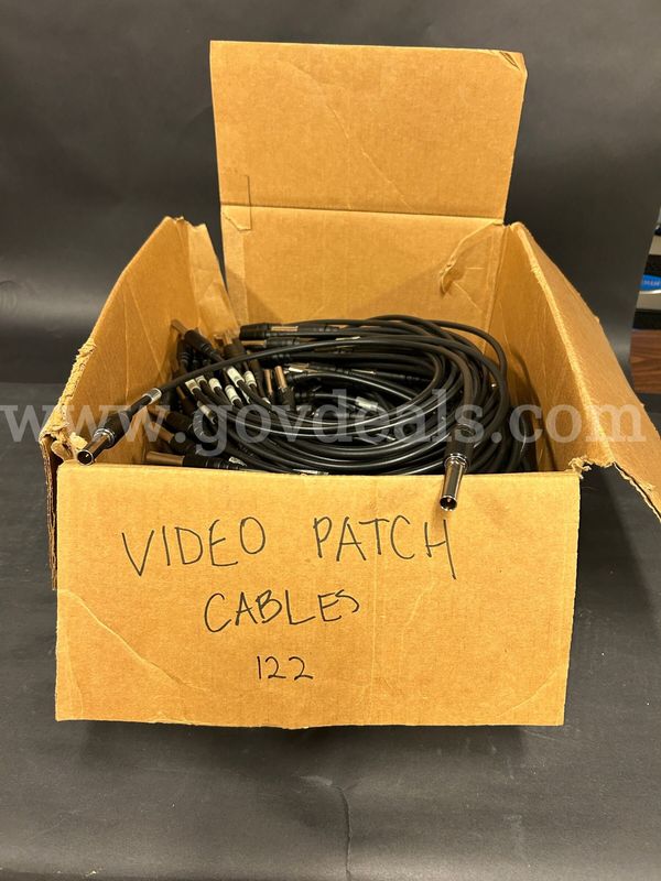 (122) unused 28.5" video patch cables.