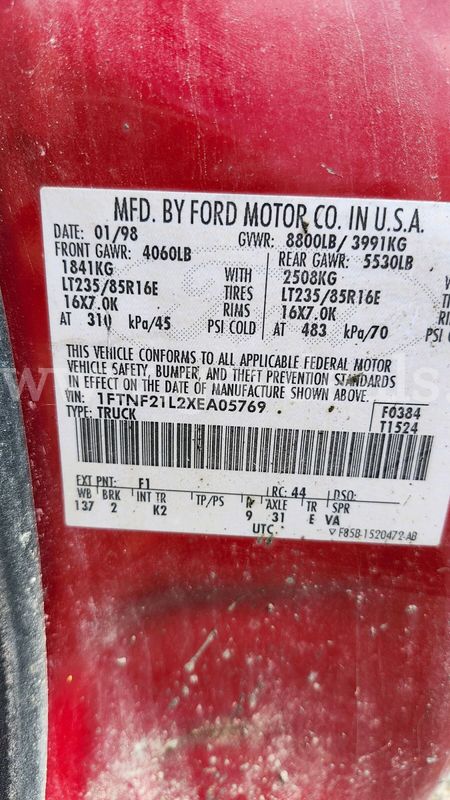 1999 Ford F-250 SD XL 4WD