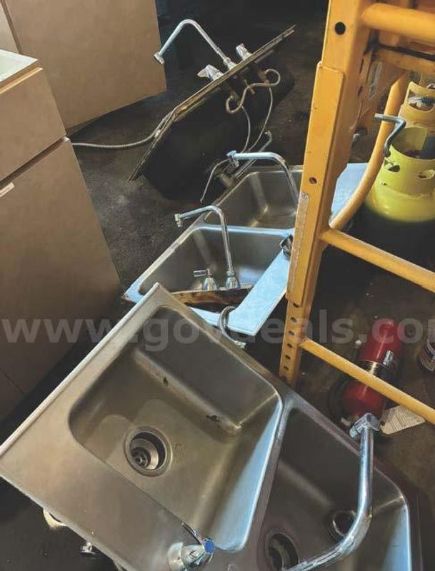 base and wall cabinets 3 sinks