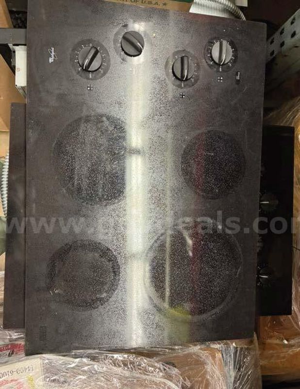 5 glass stove top units and wall ovens
