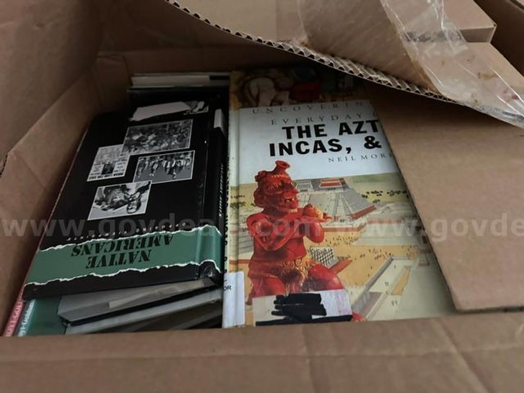 Pallets of middle school library books