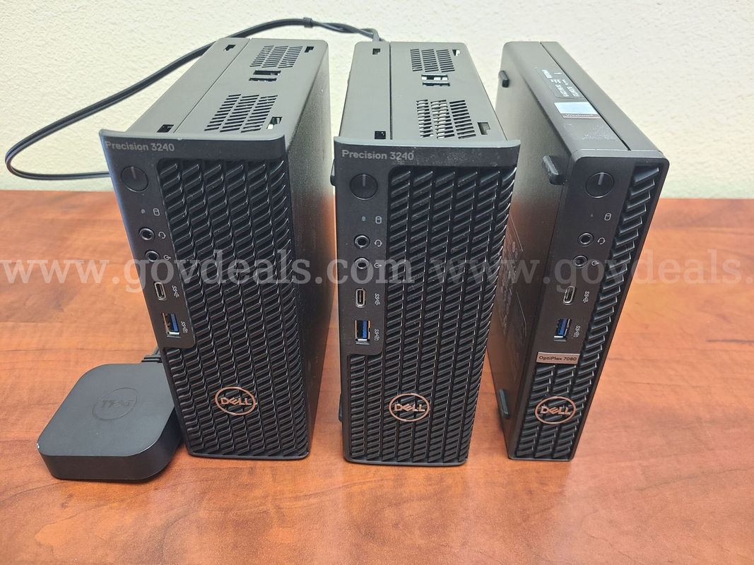 3 Dell Desktops