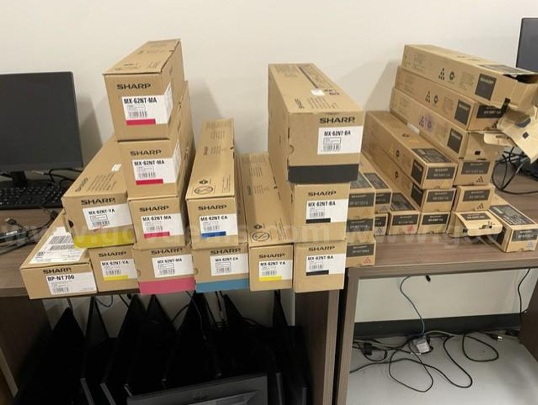 Lot of 29 GENUINE SHARP PRINTER - NEW Black & Color Ink Cartridges