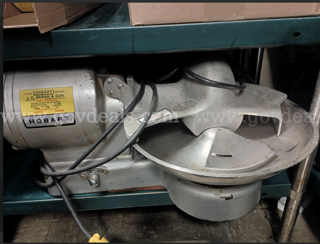Hobart 15" Commercial Buffalo Food Chopper / Cutter – Model 84142 (Untested / Condition Unknown)