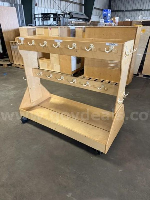 Lot 17 - Wood Childcraft Mobile Backpack Cart (1). Must Be Picked Up Quick!