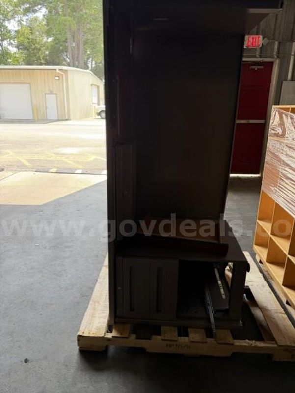 Lot # 6 Pallet of a Metal Desk. Must Be Picked Up Quick!