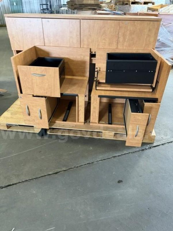 Lot # 8 Pallet of Desk Parts. Must Be Picked Up Quick!