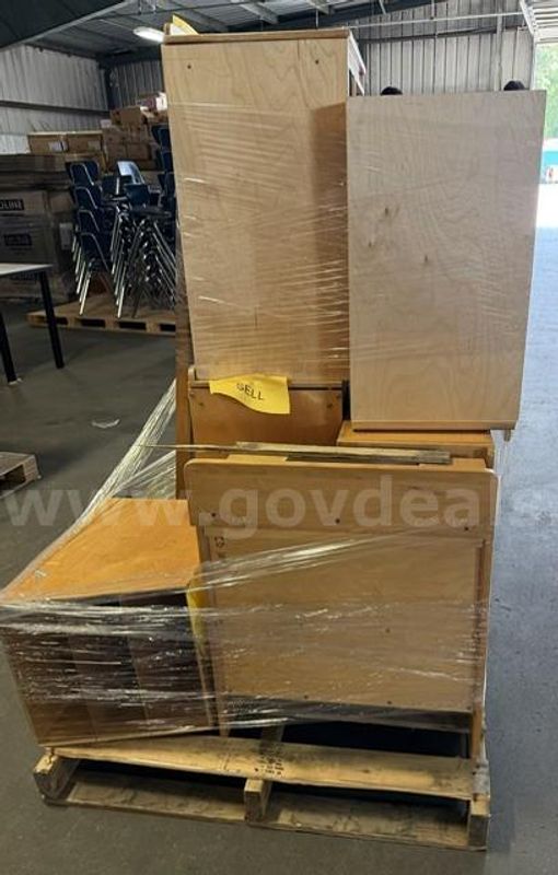 Lot 1 - Pallet of Misc. Wood Child Development Stuff. Must Be Picked Up Quick!