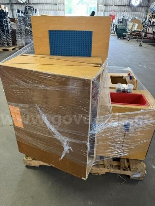 Lot 4 - Pallet of Misc. Wood Child Development Stuff. Must Be Picked Up Quick!