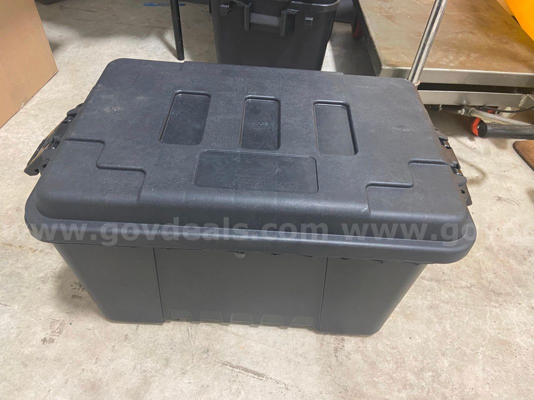 PLANO storage bins with Lids, small containers.