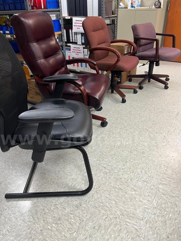 LOT - 4 Assorted Office Chairs - Good Used Condition