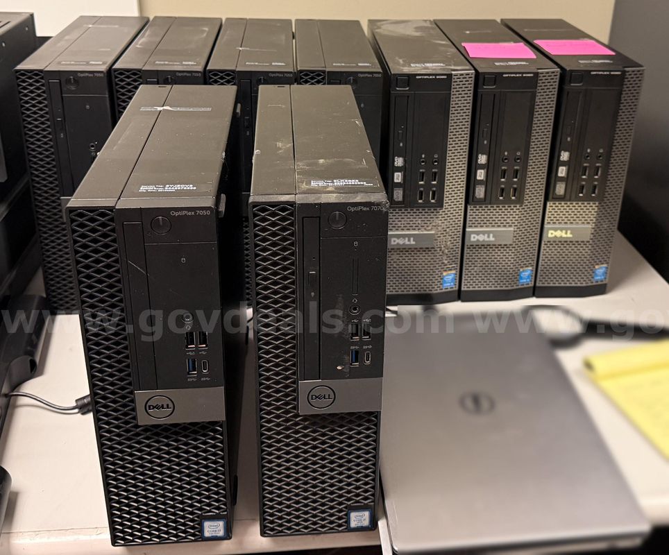 Lot - 10 Used - Dell Optiplex PC's - Assorted Models
