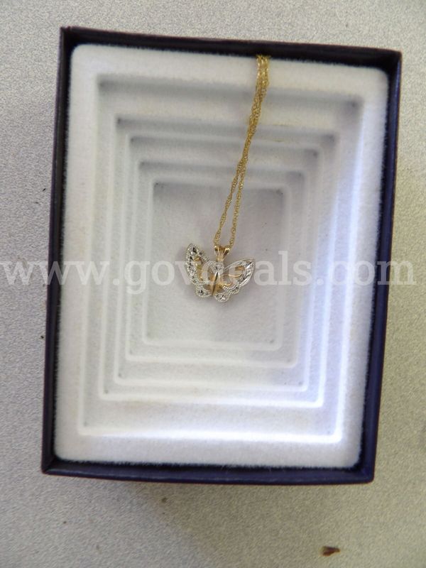 Necklace with Butterfly Charm