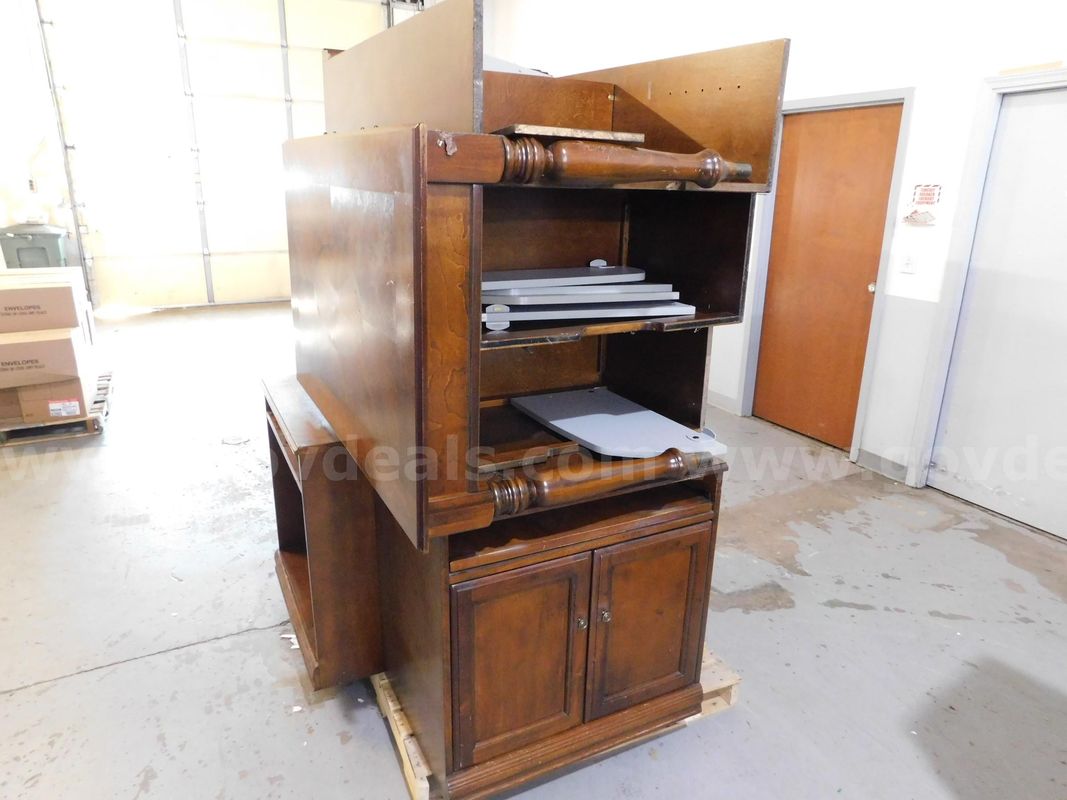 3 Bookshelves, 3 Cabinets, 1 Table