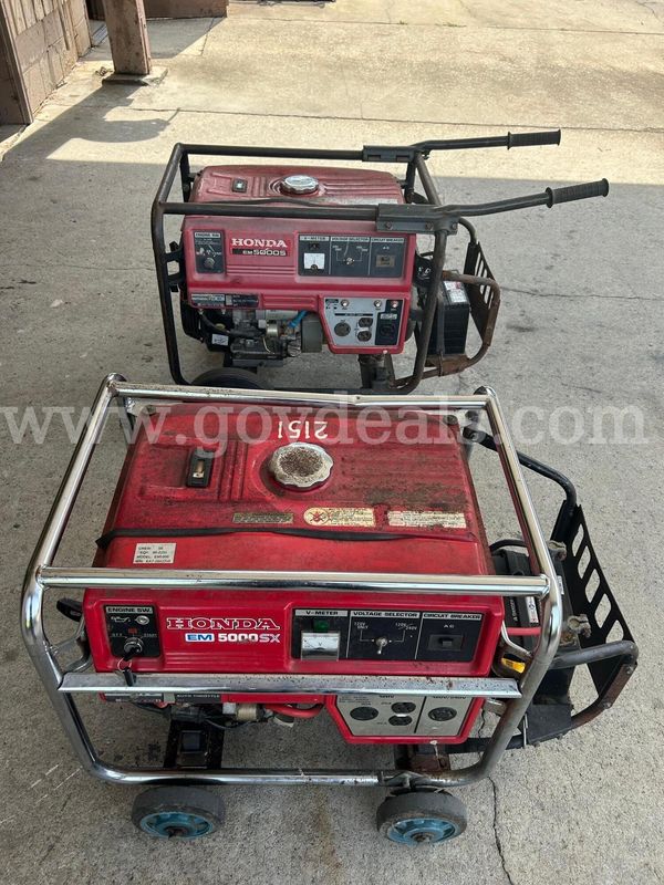 LOT B - 2 Honda Generators models EM5000S and EM5000SX