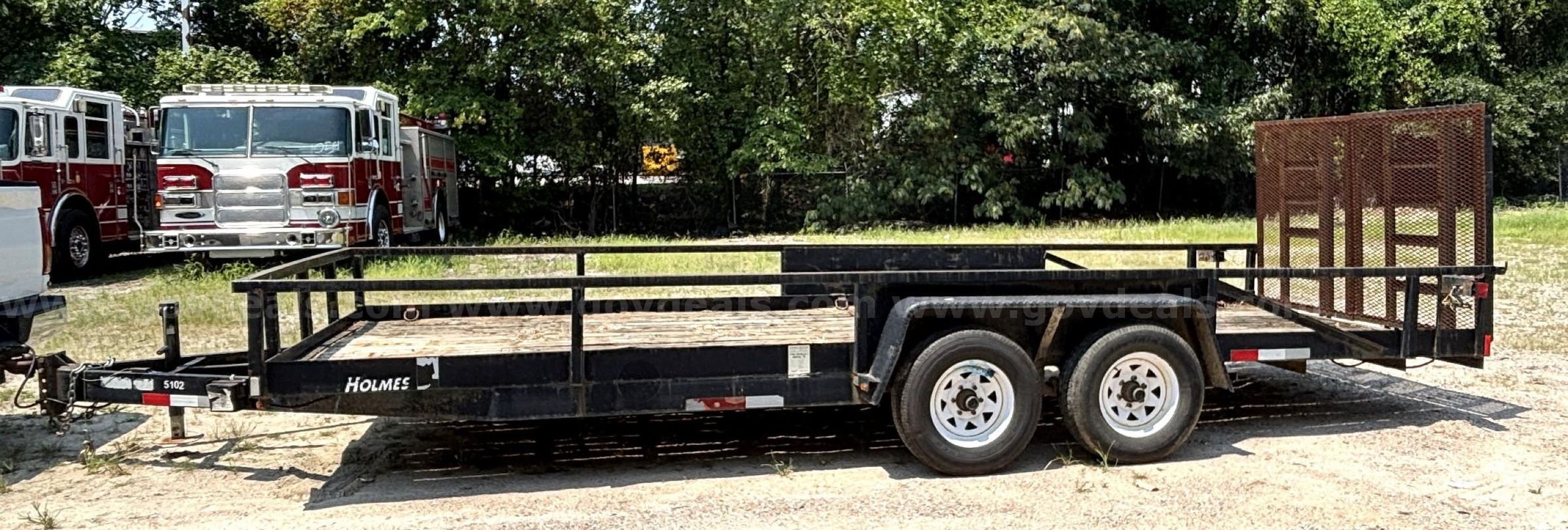 2007 Holmes 6.10X20 20ft. Tandem Axle Landscape Trailer