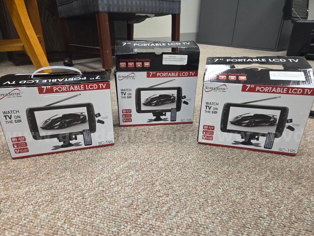 SuperSonic 7" Portable LCD TVs.