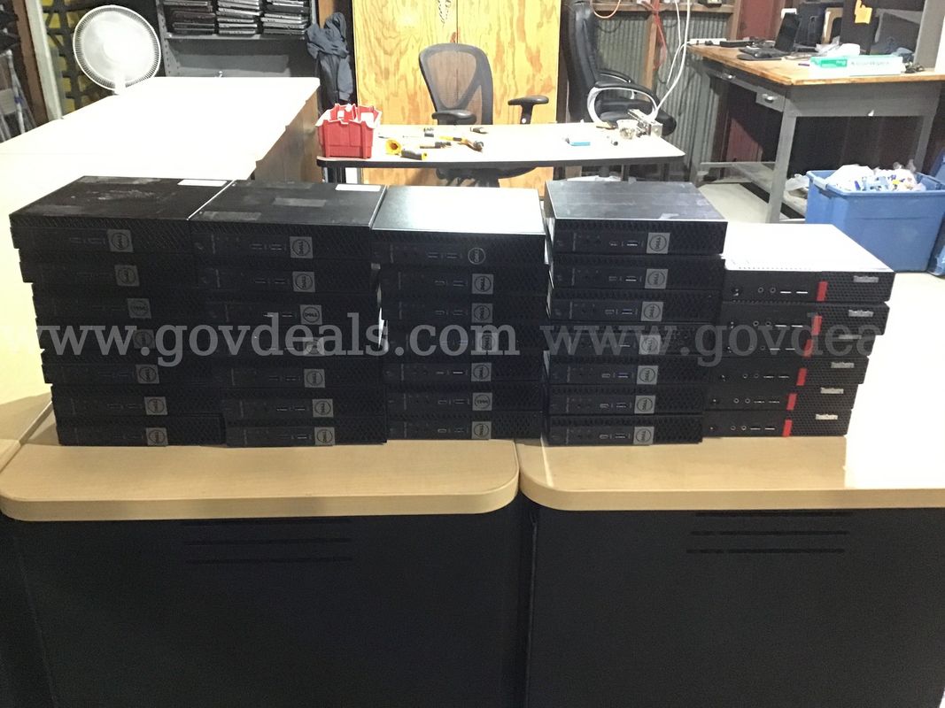 Lot 15 - 34 Micro Form Factor Desktops 84 lbs