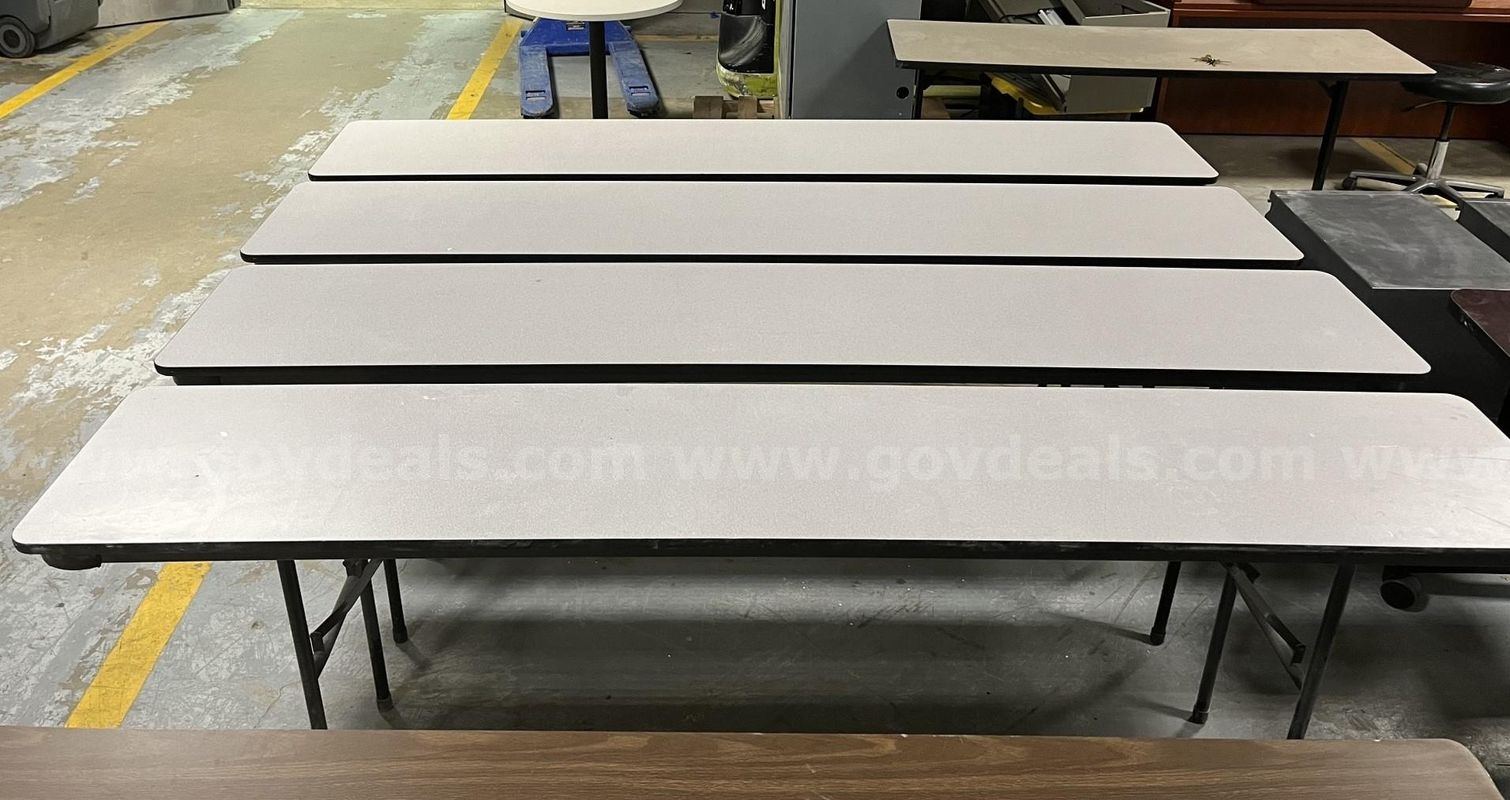 Four (4) 8-Ft. Virco Collapsible Tables