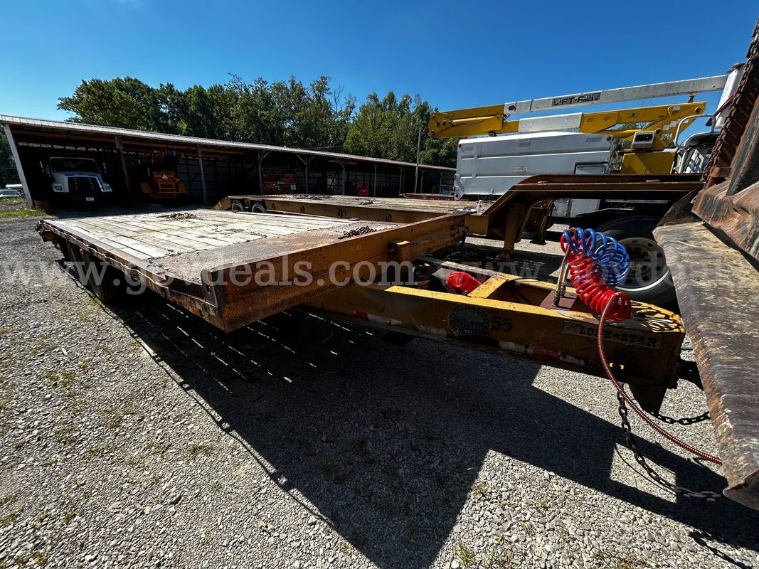 1998 The Lone Star Dual Axle Equipment Trailer with Fold-Down Ramps - T1192