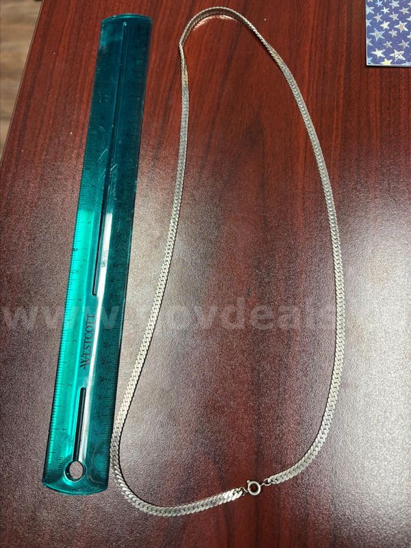 Two herringbone necklaces