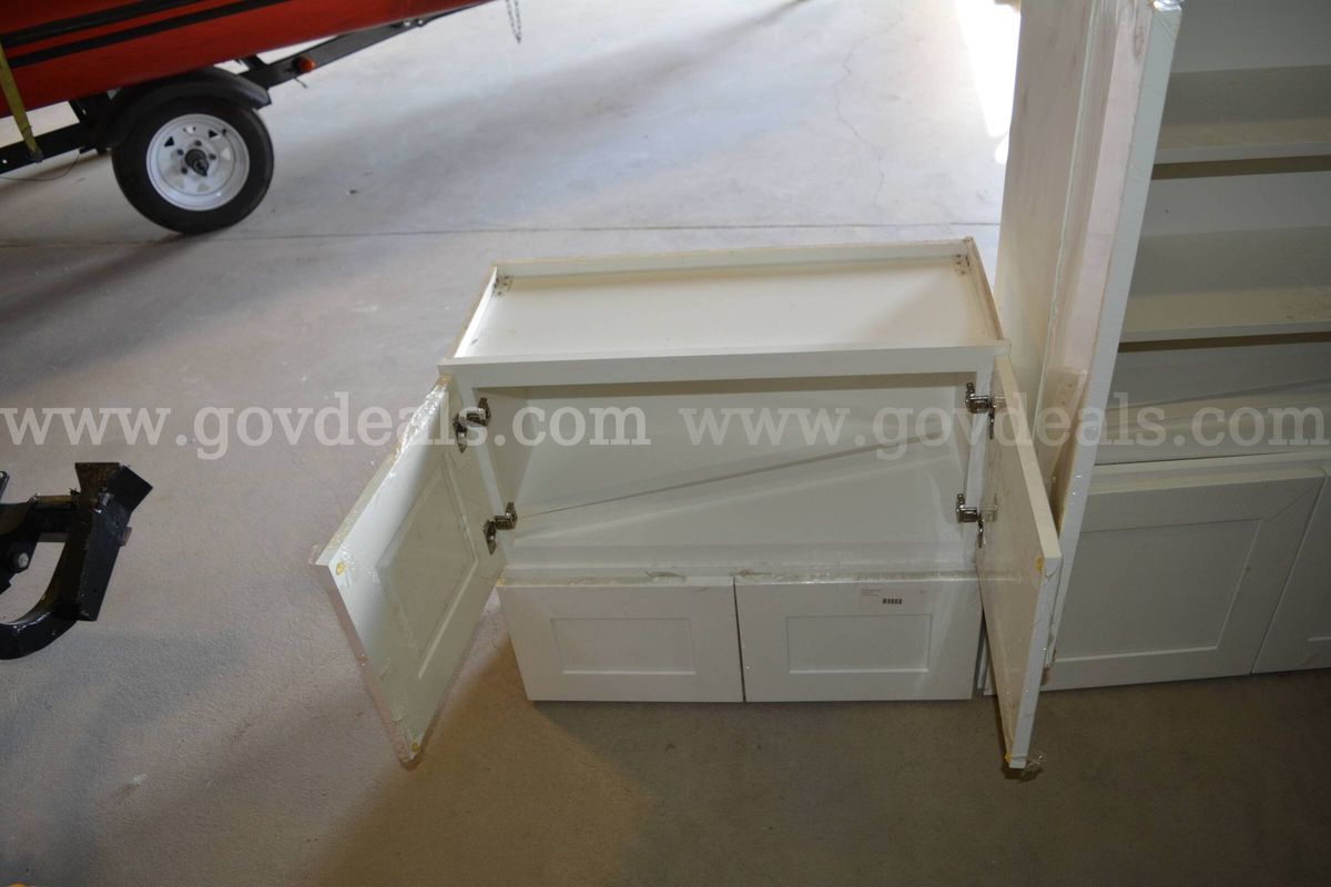 White cabinets