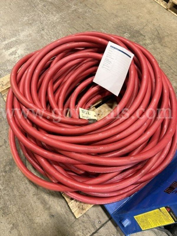 Lot of 3 – 1” x 100’ Rubber Booster Reel Fire Hose Sections